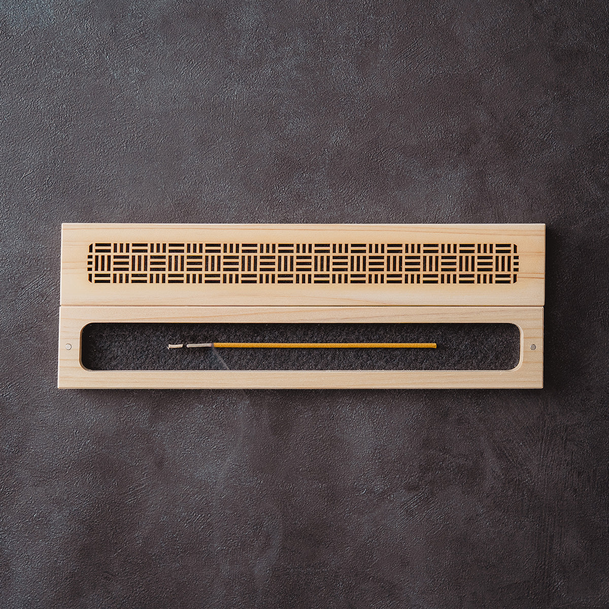 Hinoki Wood Incense Burner – Sannoji Pattern