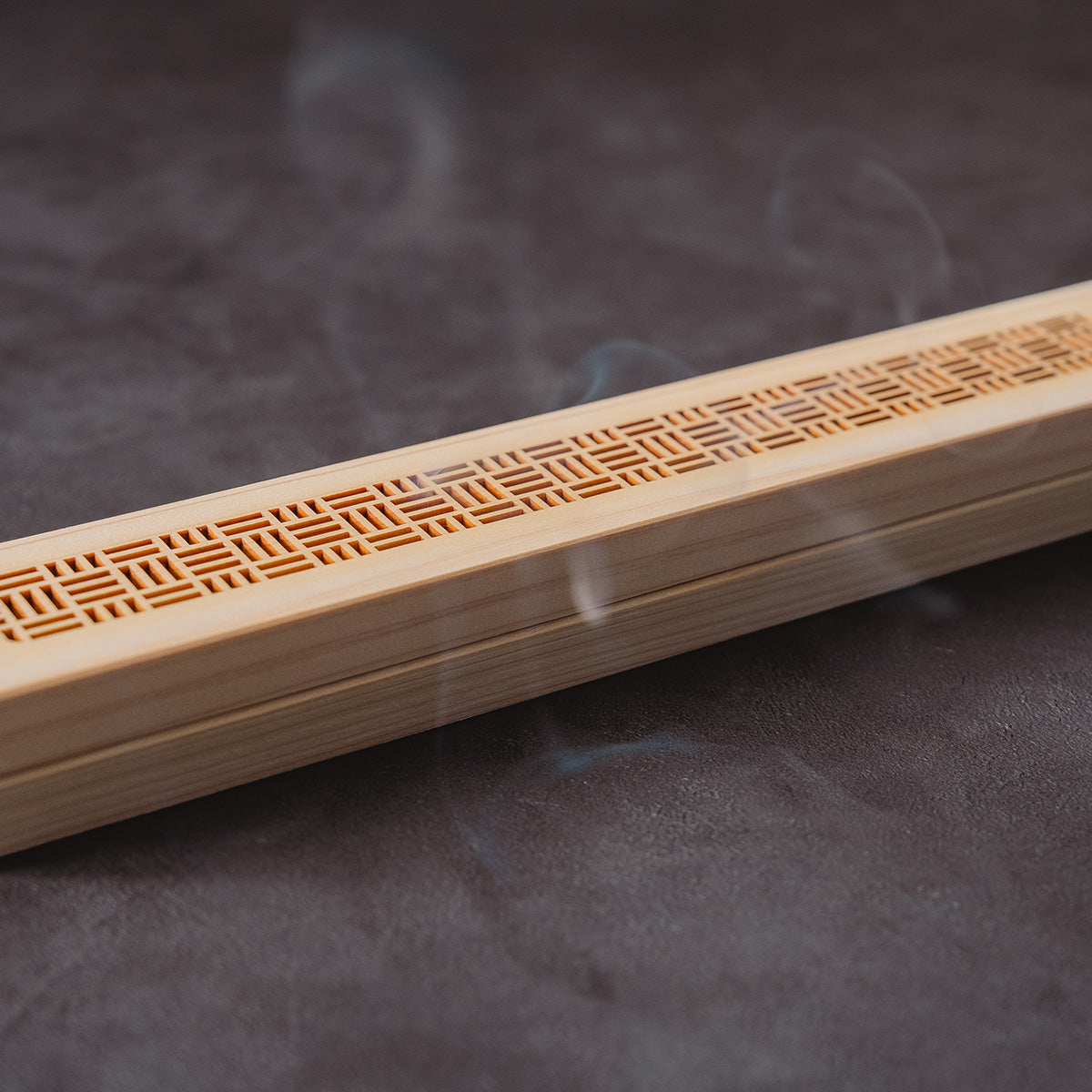 Hinoki Wood Incense Burner – Sannoji Pattern