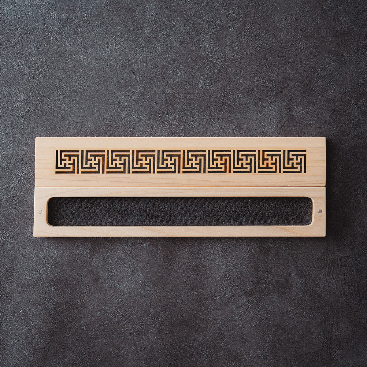 Hinoki Wood Incense Burner – Manji Pattern