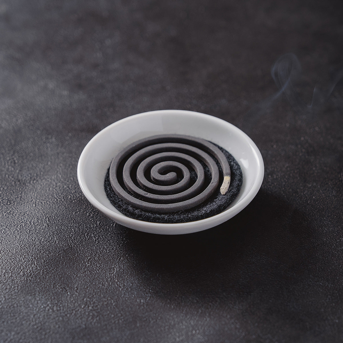 Camphor Incense Gift Set – 10 Coils with Plate and Mat