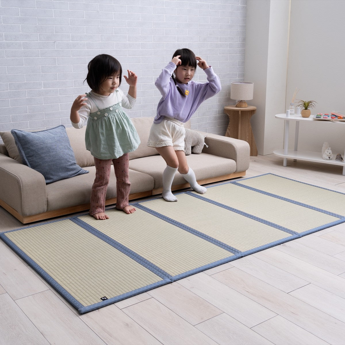 Foldable Tatami Floor Mat - Asanoha, Five-Panel