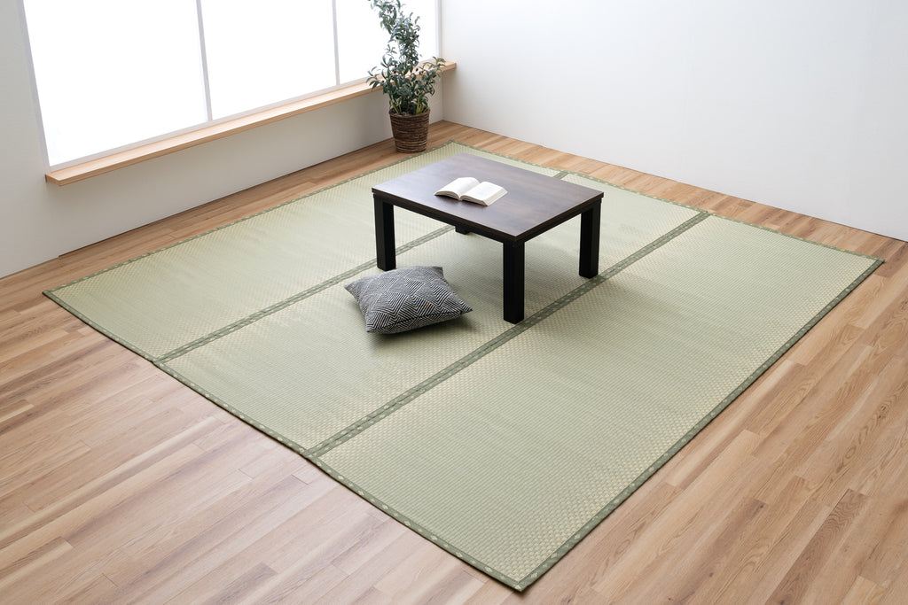 Japanese Free-Cut Igusa Carpet “F-Shiranui” cushioning non-slip support