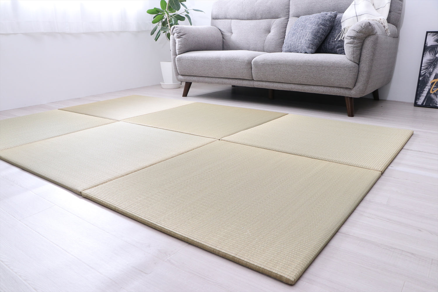 Japanese Free-Standing "Nene" Igusa Tatami units - modular Tatami Borderless Custom Size Available