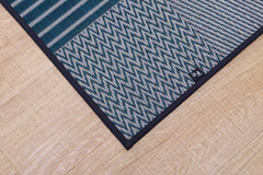 Japanese Igusa Carpet "Kyosashiko" multiple textures patchwork-style Ichimatsu