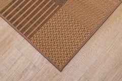 Japanese Igusa Carpet "Kyosashiko" multiple textures patchwork-style Ichimatsu