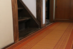Japanese Igusa Tatami Rug Hallway Runner "DX Ranks" non-slip backing