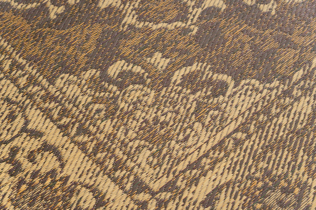 Japanese Igusa Tatami style rug "DX Histoire" vintage-inspired design Non-Slip Backing