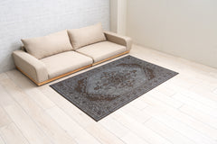 Japanese Igusa Tatami style rug "DX Histoire" vintage-inspired design Non-Slip Backing