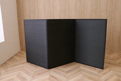 Japanese Igusa Foldable Three Panel Floor Tatami Mat "Flare" non-slip backing