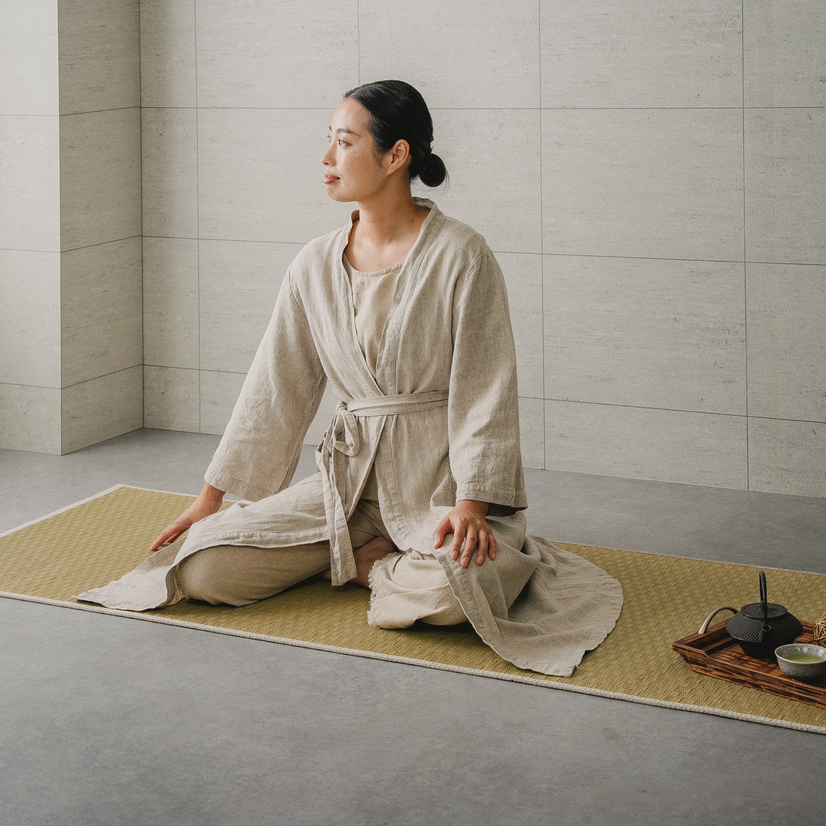 Igusa Tatami Yoga & Meditation Mat – Natural