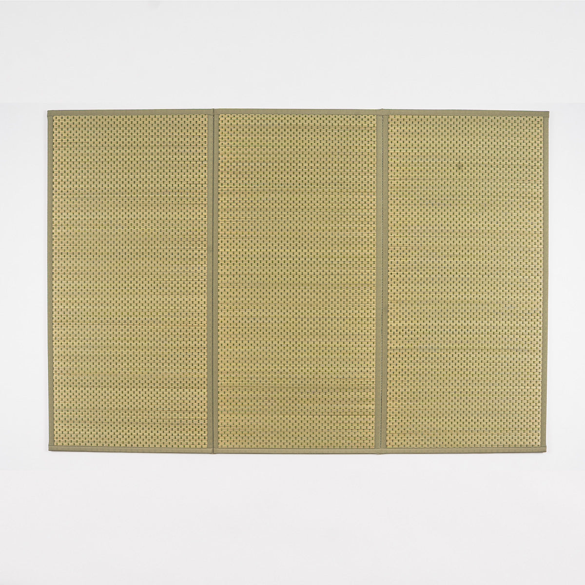 Foldable Tatami Floor Mat – Flare, Three-Panel, Green