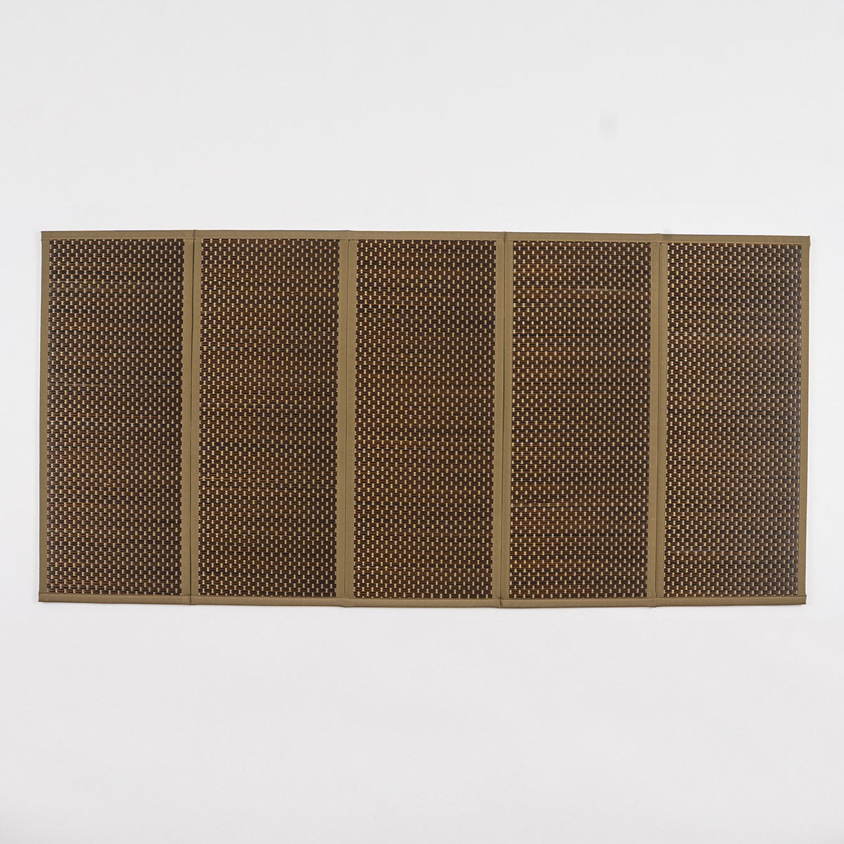 Foldable Tatami Floor Mat – Flare, Five-Panel, Brown