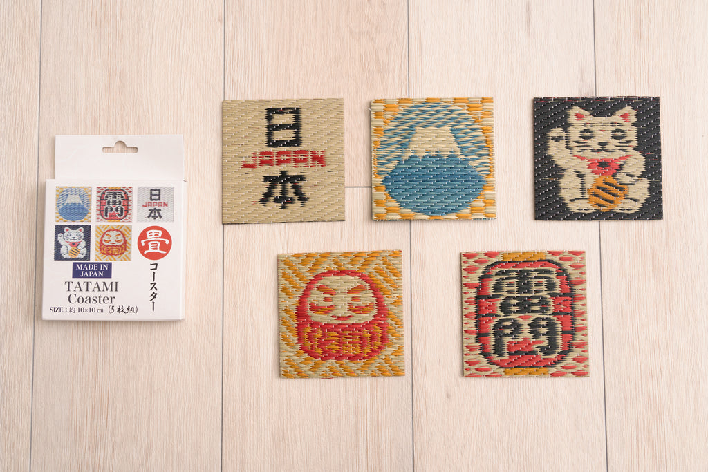 Japanese Igusa Tatami Coaster Set of 5 Art & Culture Collection