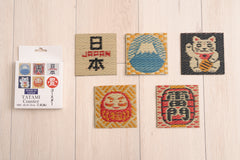 Japanese Igusa Tatami Coaster Set of 5 Art & Culture Collection