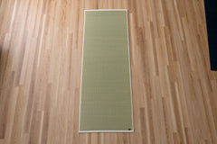 Japanese Natural Igusa Tatami Yoga & Meditation Mat "Edo" PVC non-slip backing 66×185 cm