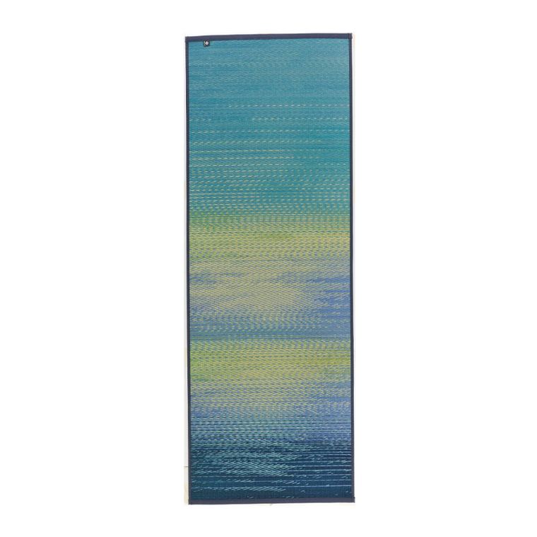 Japanese Natural Tatami Yoga Mat-Skysea Blue