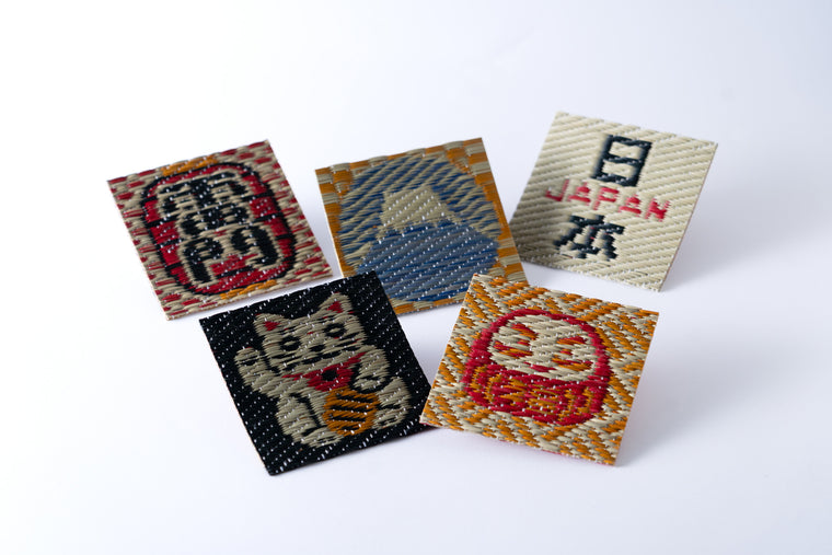 Japanese Igusa Tatami Coaster Set of 5 Art & Culture Collection