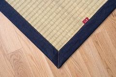 Japanese Igusa Tatami-Style Rug "DX Okinawa Beegu" Non-Slip Backing