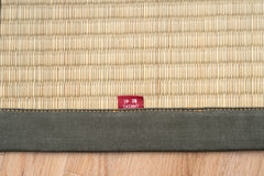Japanese Igusa Tatami-Style Rug "DX Okinawa Beegu" Non-Slip Backing