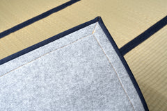 Japanese Igusa Tatami-Style Rug "DX Okinawa Beegu" Non-Slip Backing
