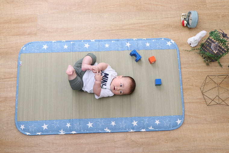 Japanese Igusa Tatami Baby Nap Mat "Twinkle" Natural Cooling & Antibacterial