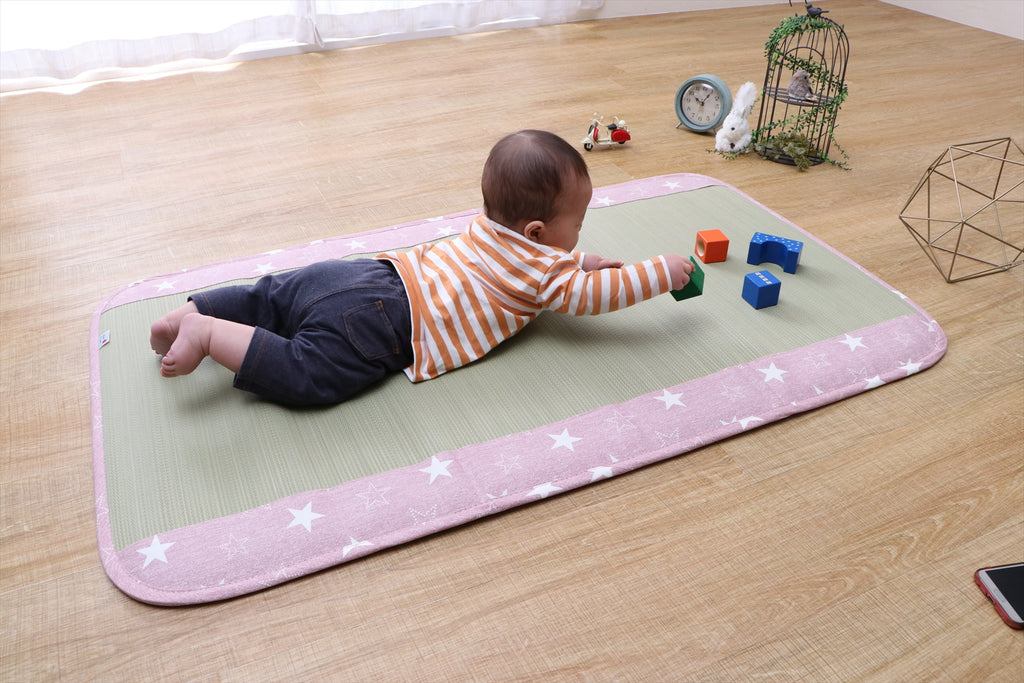 Japanese Igusa Tatami Baby Nap Mat "Twinkle" Natural Cooling & Antibacterial