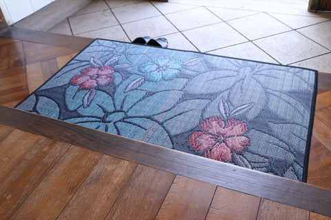 Japanese Igusa Tatami Entrance Mat "F Nadeshiko" PU backing cushioning, non-slip