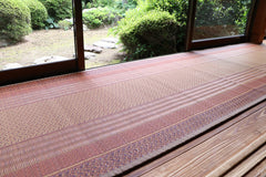 Japanese Igusa Tatami Rug Hallway Runner "DX Ranks" non-slip backing
