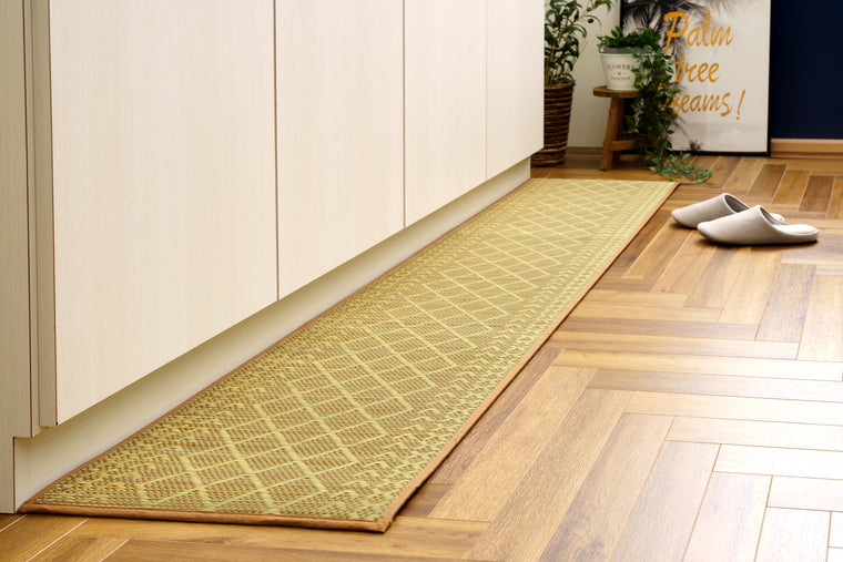 Japanese Igusa Tatami Sink Kitchen Mat” F-Karan" Antibacterial Non-Slip Cushioning