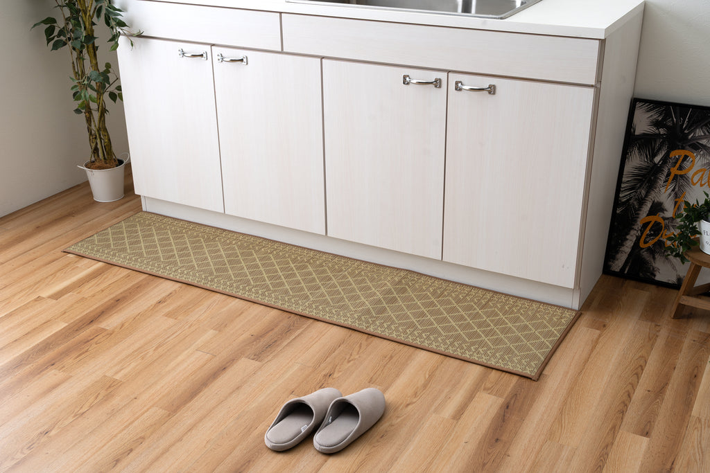 Japanese Igusa Tatami Sink Kitchen Mat” F-Karan" Antibacterial Non-Slip Cushioning