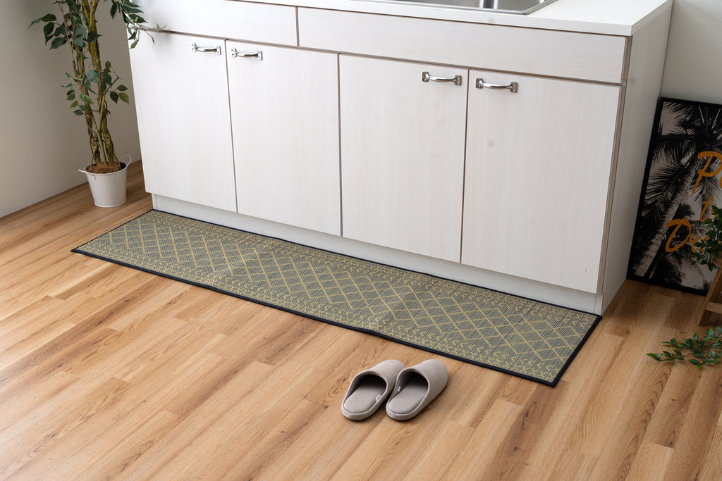 Japanese Igusa Tatami Sink Kitchen Mat” F-Karan" Antibacterial Non-Slip Cushioning