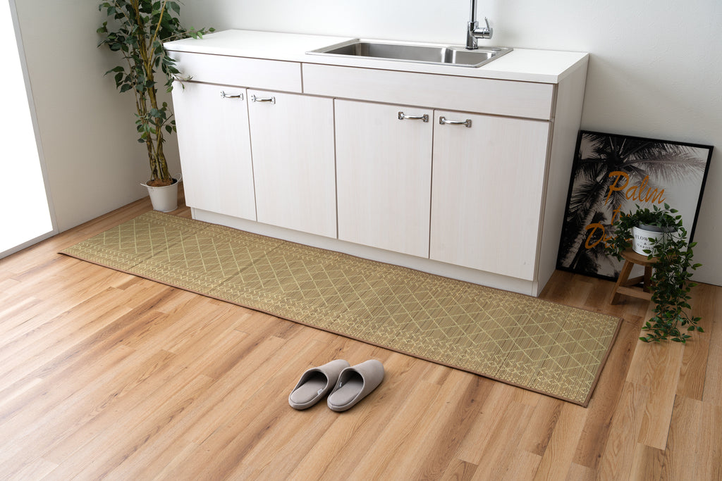 Japanese Igusa Tatami Sink Kitchen Mat” F-Karan" Antibacterial Non-Slip Cushioning
