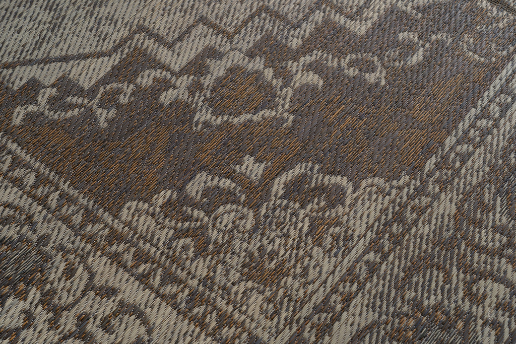 Japanese Igusa Tatami style rug "DX Histoire" vintage-inspired design Non-Slip Backing