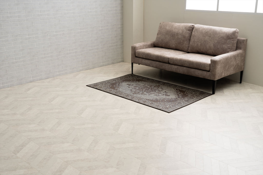 Japanese Igusa Tatami style rug "DX Histoire" vintage-inspired design Non-Slip Backing - IKEHIKO Japan