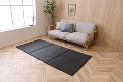 Japanese Igusa Foldable Three Panel Floor Tatami Mat "Flare" non-slip backing