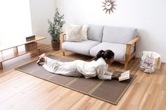 Japanese Igusa Five-Panel Tatami Mat "Flare" – Lightweight Compact Storage