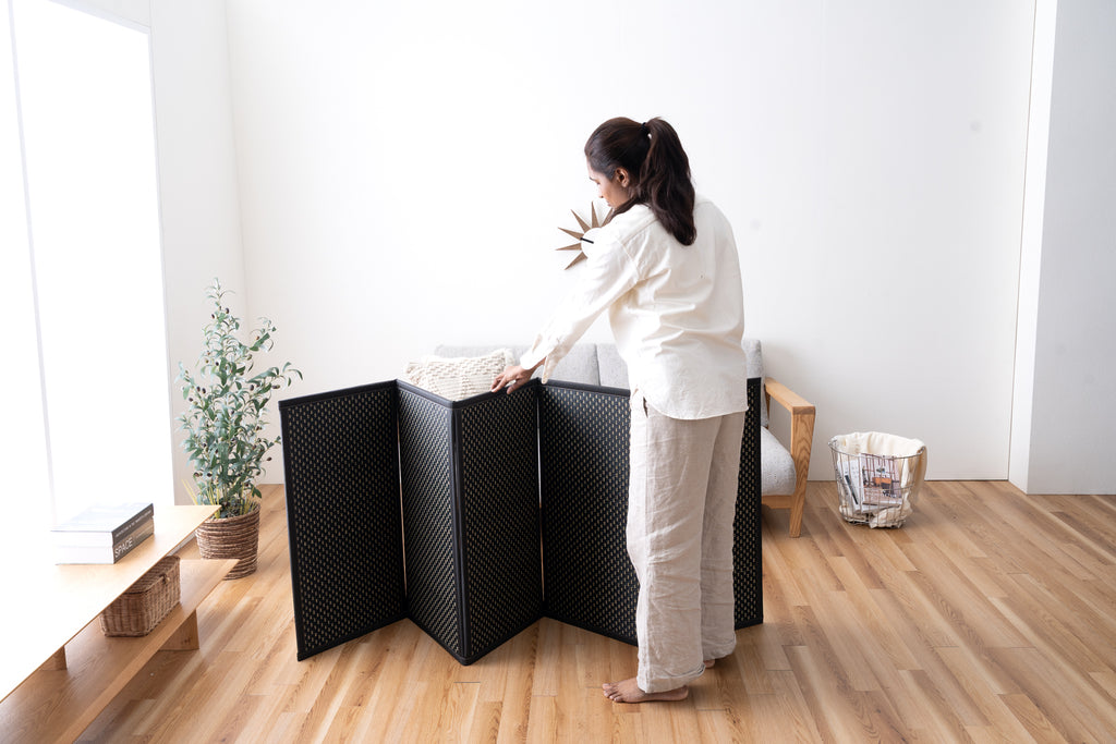 Japanese Igusa Five-Panel Tatami Mat "Flare" – Lightweight Compact Storage