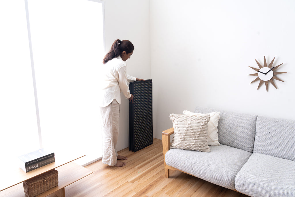 Japanese Igusa Five-Panel Tatami Mat "Flare" – Lightweight Compact Storage