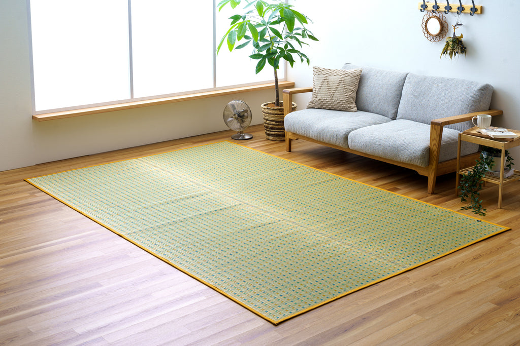 Japanese Igusa Tatami style rug "Konatsu" Kakegawa-Weave retro-modern