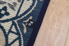 Japanese Igusa Tatami style rug "F-Circle" Medallion Classic Non-Slip PU Backing