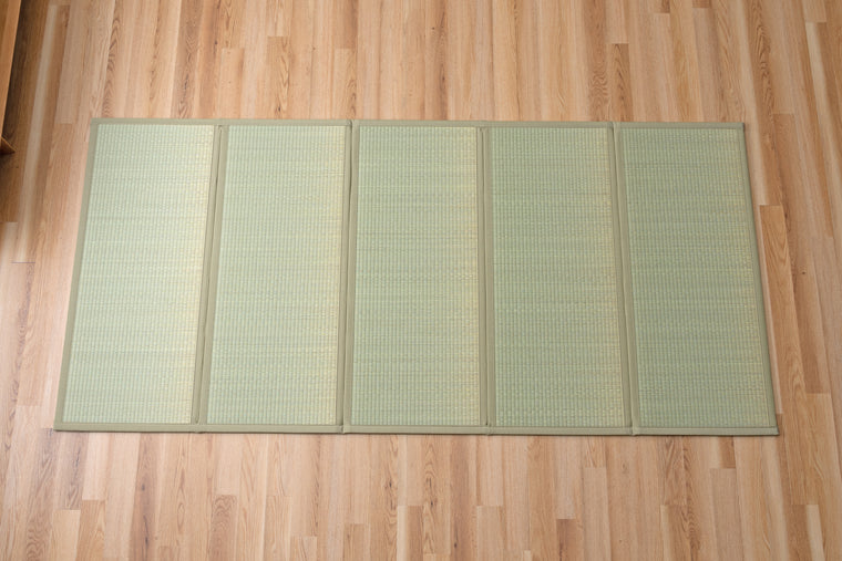 Japanese Igusa Foldable Five Panel Tatami Floor Mat 