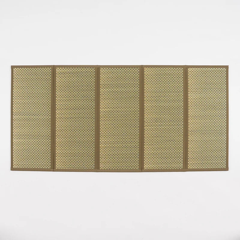Foldable Tatami Floor Mat – Flare, Five-Panel, Beige