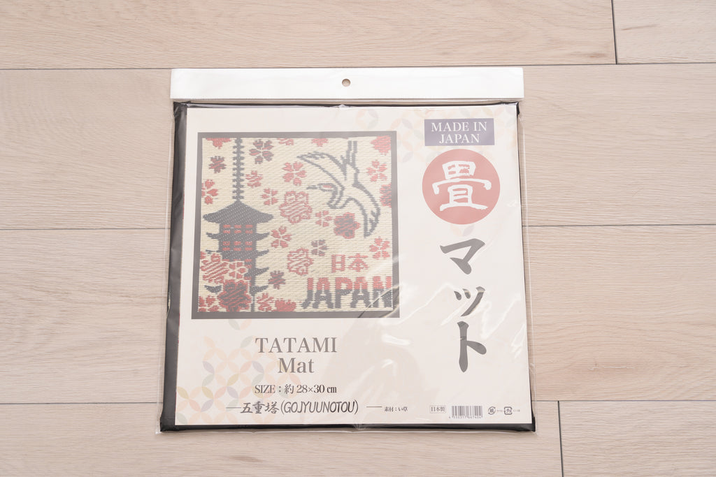 Japanese Igusa Tatami Mat Placemat "Goju" Japanese Shrine art 28×30cm