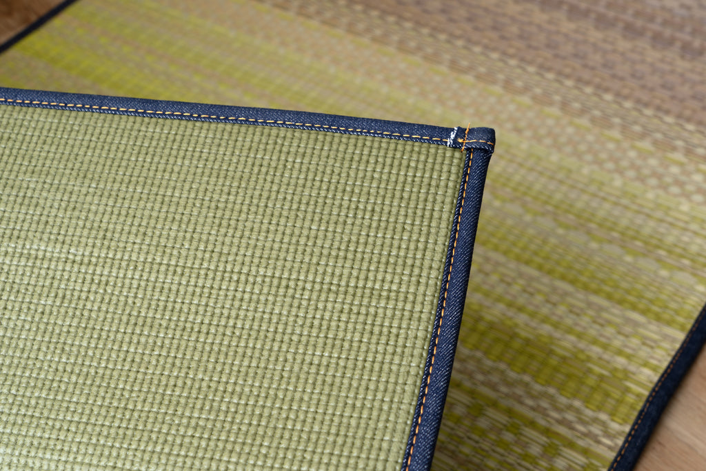 Japanese Igusa Yoga Meditation Eco-Friendly Tatami Mat "Joy" 60 × 180 cm PVC backing