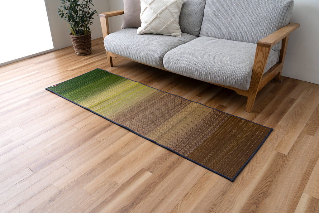 Japanese Igusa Yoga Meditation Eco-Friendly Tatami Mat "Joy" 60 × 180 cm PVC backing
