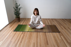 Japanese Igusa Yoga Meditation Eco-Friendly Tatami Mat "Joy" 60 × 180 cm PVC backing