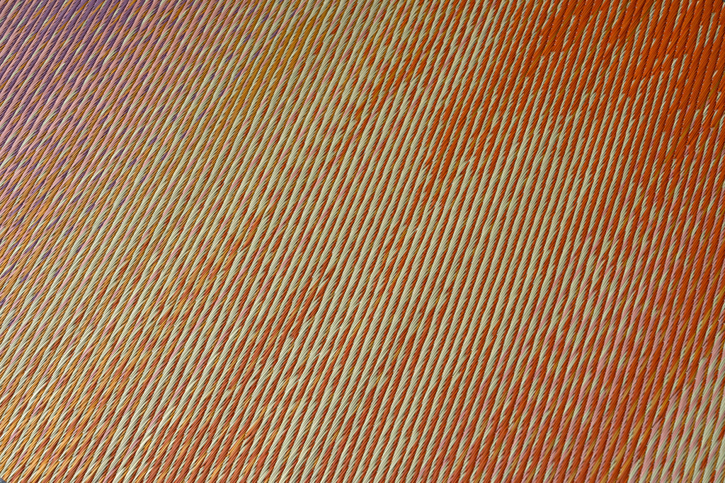 Japanese Natural Igusa Tatami Yoga Mat “Skysea"Nonslip TPE Backing 66×185 cm