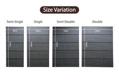 Japanese Igusa Five-Panel Tatami Mat "Flare" – Lightweight Compact Storage