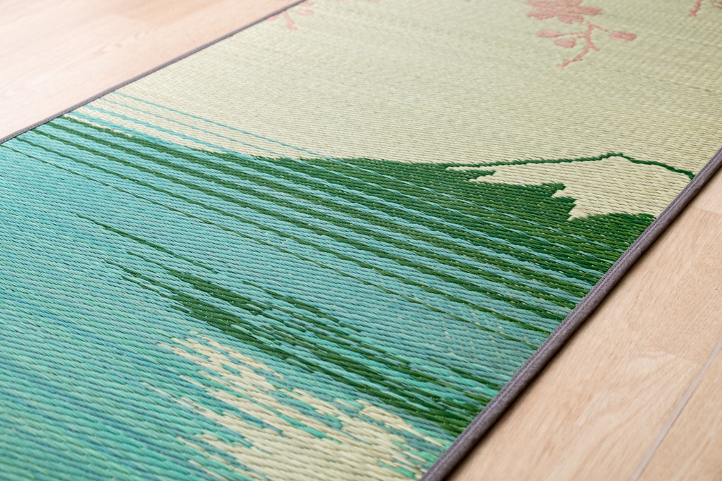 Japanese Natural Tatami Yoga Mat - Sakura-Fuji -  Tatami Yoga Mat - IKEHIKO JAPAN